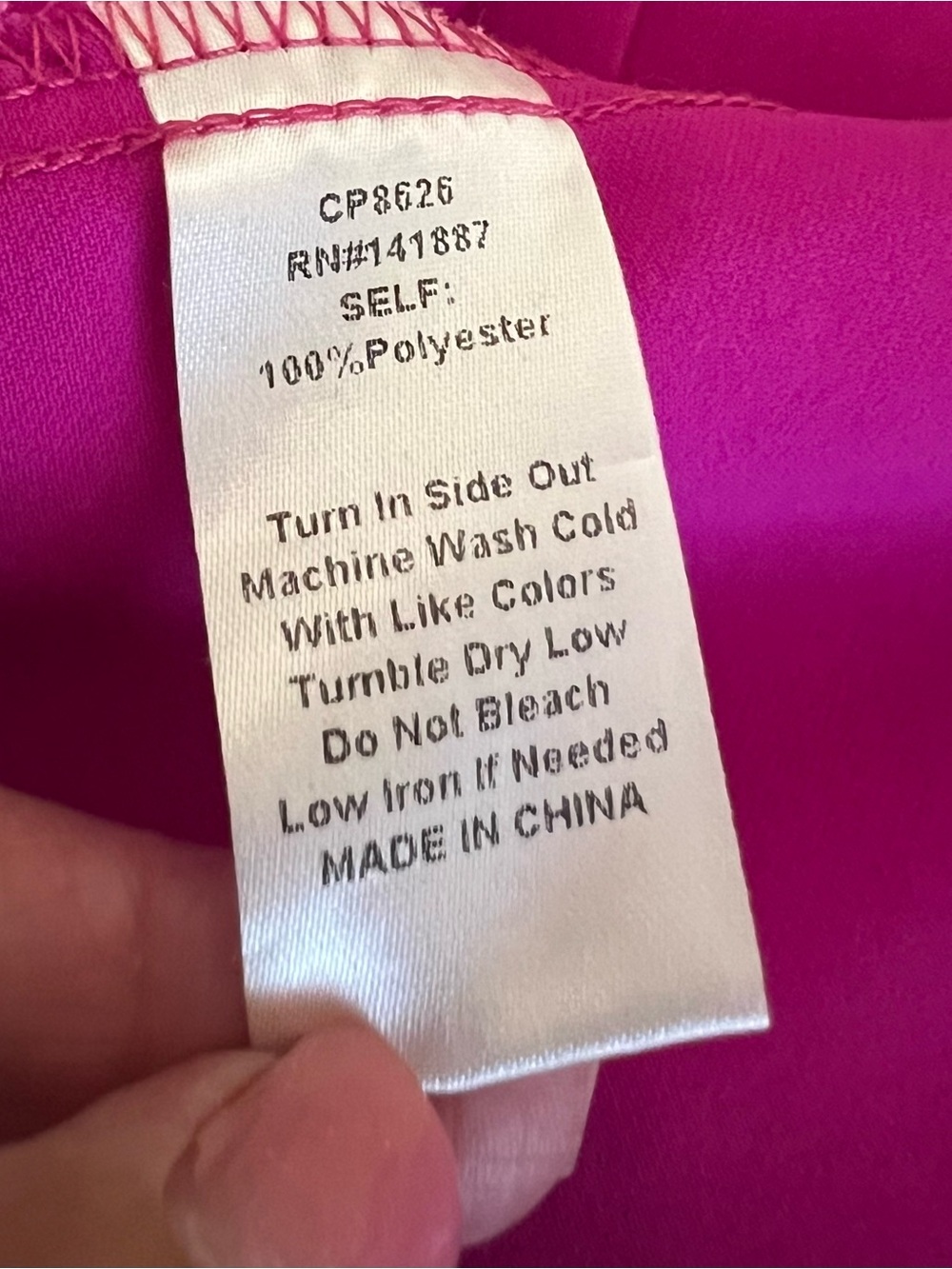 TCEC Hot Pink Wide Leg High Rise Pants Flowy Palazzo Boutique Chic - Picture 5 of 7